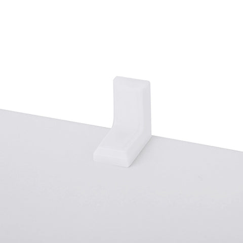 Rootz S-Style Bookcase - Standing Filing Shelf - White Bookshelf - Chipboard - 4/6 Tier - Versatile Storage - Space-Saving Design - 70cm x 24cm x 190.5cm