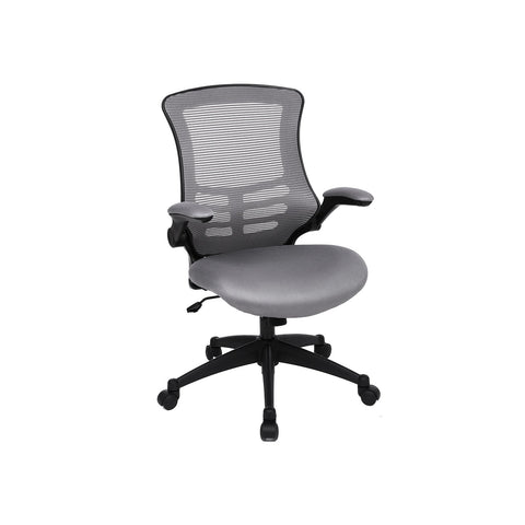 Rootz Modern Office Chair - Desk Chair - Ergonomic Chair - Mesh Armrests - Tilting Backrest - Stable & Durable - 66cm x 65cm x 28.5cm