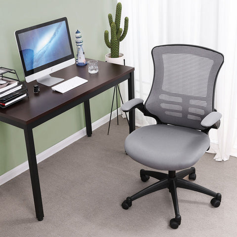 Rootz Modern Office Chair - Desk Chair - Ergonomic Chair - Mesh Armrests - Tilting Backrest - Stable & Durable - 66cm x 65cm x 28.5cm