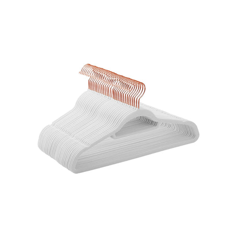 Rootz Velvet Hangers 30 Pack - Clothes Hangers - Space Savers - Double Closet Space - 45cm x 0.6cm x 23.5cm