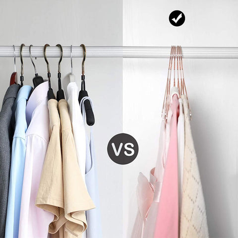 Rootz Set Of 20 Clothes Hangers - Velvet Hanger - With Notch - Iron Wire - Chrome Plating - Rose Gold - 35 x 0.5 x 19 cm (L x W x H)