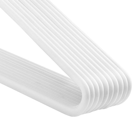 Rootz Trouser Hanger - Set Of 20 Metal Clothes Hangers - Velvet Trouser Hangers - 20 Pieces Clip Hanger - Clothes Clip Hanger - Hanging Clip Hanger - Multipurpose Clip Hanger - White - 38 x 13 cm (W x H)
