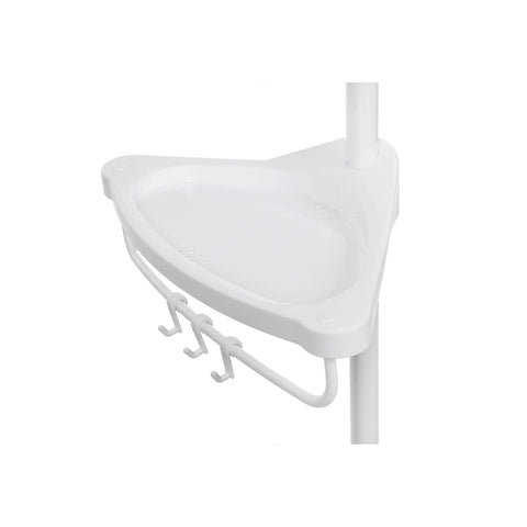 Rootz Telescopic Bathroom Shelf - Shower Caddy - Adjustable Storage Rack - Rust Resistant - Easy Installation - 85cm to 305cm - 25cm x 25cm x 35cm