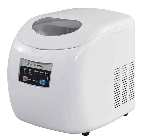 Rootz Ice Cube Maker - Portable Ice Maker Machine - Automatic Ice Maker - 3 Ice Cube Sizes - 28cm x 32cm x 35cm