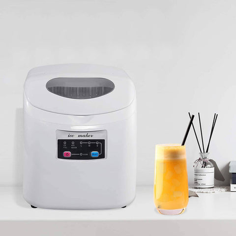 Rootz Ice Cube Maker - Portable Ice Maker Machine - Automatic Ice Maker - 3 Ice Cube Sizes - 28cm x 32cm x 35cm