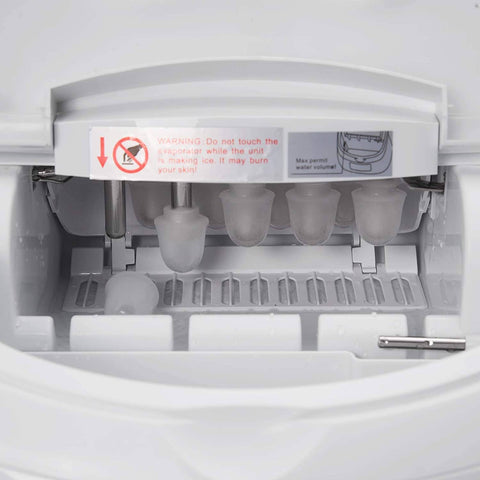 Rootz Ice Cube Maker - Portable Ice Maker Machine - Automatic Ice Maker - 3 Ice Cube Sizes - 28cm x 32cm x 35cm