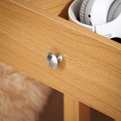 Rootz Bedside Table - Nightstand - Side Table - Compact Design - 45x60x35cm - Modern Charm - Easy Assembly
