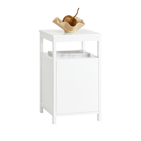 Rootz Bedside Table - Nightstand - Side Table - MDF Construction - Scratch-Resistant Floor Protectors - Ideal for Bedroom, Study, Reception - 35cm x 61cm x 40cm