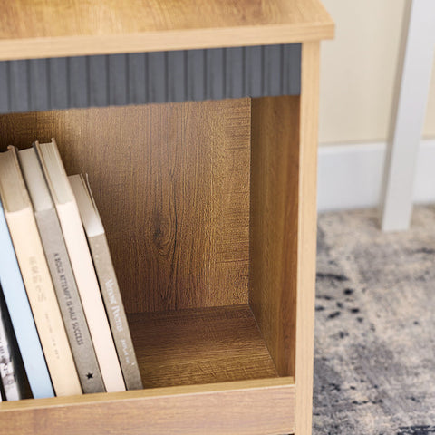 Rootz Mobile File Cabinet - Filing Cabinet - Storage Unit - Sliding Doors - Easy Organization - 35x61x75cm