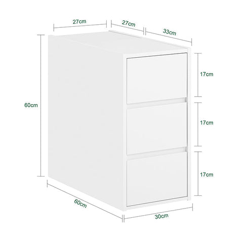 Rootz Sofa Sideboard Cabinet - Storage Unit - Organizer - Space-Saving Design - MDF Material - 30x60x60cm