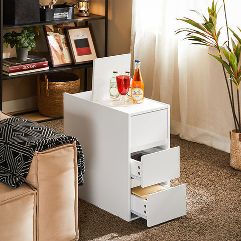 Rootz Sofa Sideboard Cabinet - Storage Unit - Organizer - Space-Saving Design - MDF Material - 30x60x60cm