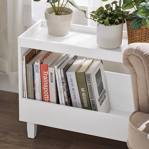 Rootz Multifunctional Side Table - Bedside Table - Decorative Display - Stable & Scratch Resistant - 60x50x25cm