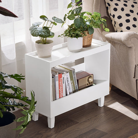 Rootz Multifunctional Side Table - Bedside Table - Decorative Display - Stable & Scratch Resistant - 60x50x25cm