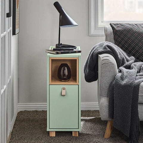 Rootz Sofa Side Table - End Table - Bedside Table - 3 Drawers for Storage - Pine MDF Stability - 24 x 60 x 60 cm