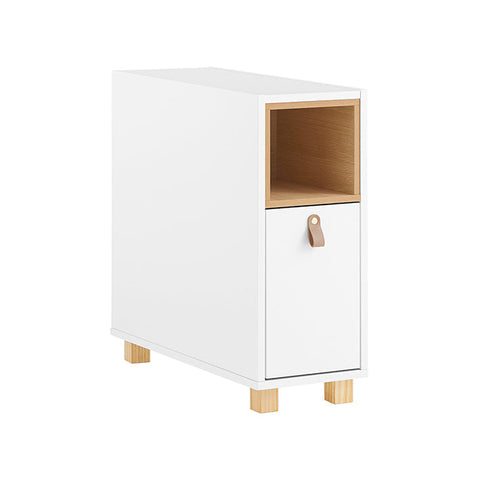 Rootz Sofa Side Table - End Table - Bedside Cabinet - MDF & Pine - 3 Drawers & Compartment - 24x60x60cm