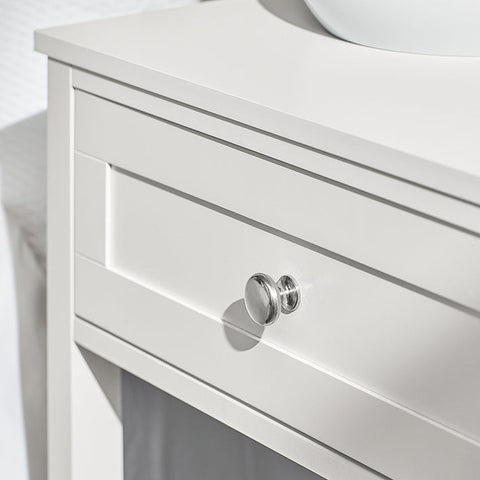 Rootz Modern Bedside Table - Side Table - Nightstand - Compact Design - Versatile Use - Ample Storage - 45cm x 68cm x 29cm
