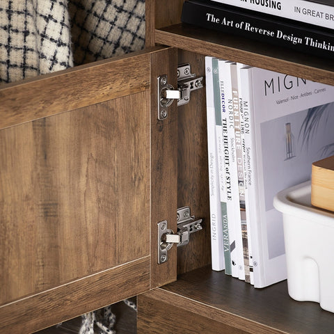 Rootz Bedside Table - Nightstand - Side Table - Magnetic Closure - 45x59x40cm - Smooth Handling - Floor Savers for Scratch-Free Floors