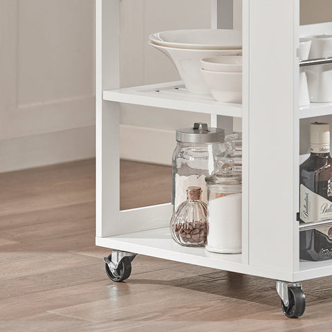 Rootz Portable Outdoor Kitchen Cabinet - Folding Kitchen Island - Storage Organizer - MDF(E1) - 50cm x 86cm x 37cm - 15.1kg - Bottle Shelf