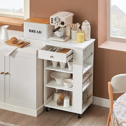 Rootz Portable Outdoor Kitchen Cabinet - Folding Kitchen Island - Storage Organizer - MDF(E1) - 50cm x 86cm x 37cm - 15.1kg - Bottle Shelf