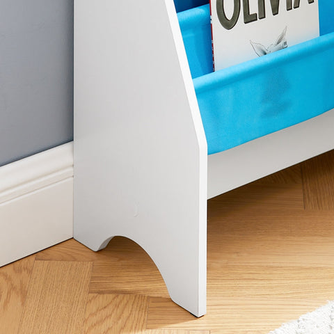 Rootz Toddler Bookcase - Children's Bookshelf - Book Organizer - MDF Frame - Polyester Compartments - 62cm x 71cm x 30cm