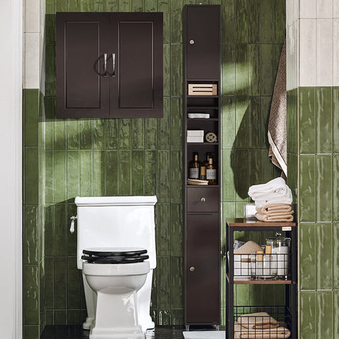Rootz Bathroom Wall Cabinet - Storage Cabinet - Medicine Cabinet - Adjustable Shelf - Versatile Use - Easy Assembly - 60cm x 60cm x 30cm