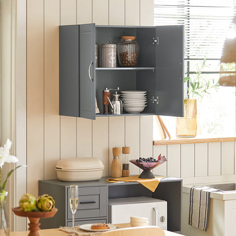 Rootz Wall Cabinet - Bathroom Cabinet - Medicine Cabinet - Versatile Storage - Adjustable Shelves - Robust MDF Construction - 60cm x 60cm x 30cm