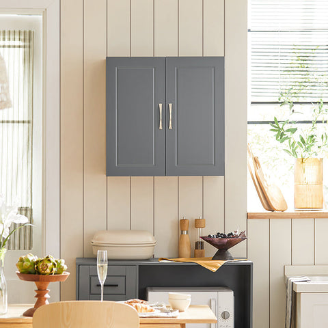 Rootz Wall Cabinet - Bathroom Cabinet - Medicine Cabinet - Versatile Storage - Adjustable Shelves - Robust MDF Construction - 60cm x 60cm x 30cm