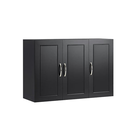 Rootz Bathroom Wall Cabinet - Medicine Cabinet - Storage Unit - MDF Construction - 90cm x 60cm x 30cm - White/Black - Adjustable Shelves