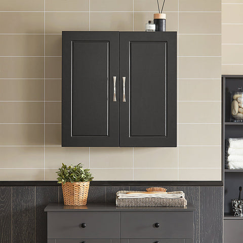 Rootz Wall Cabinet - Bathroom Cabinet - Medicine Cabinet - Versatile Storage - Adjustable Shelves - Durable MDF Construction - 60cm x 60cm x 30cm