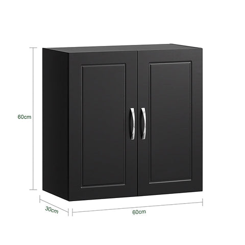 Rootz Wall Cabinet - Bathroom Cabinet - Medicine Cabinet - Versatile Storage - Adjustable Shelves - Durable MDF Construction - 60cm x 60cm x 30cm