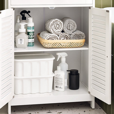 Rootz Storage Cabinet - Versatile Sideboard - Drawer Organizer - Mold Prevention - 60x88x35cm MDF
