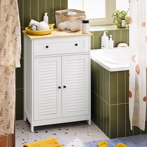 Rootz Storage Cabinet - Versatile Sideboard - Drawer Organizer - Mold Prevention - 60x88x35cm MDF