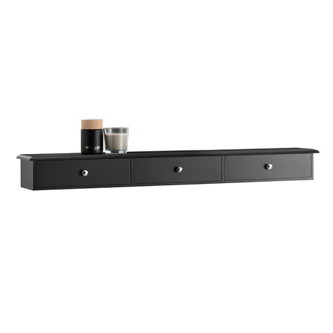 Rootz Wall Mounted Shelf - Floating Shelf - Storage Rack - MDF Material - Modern Design - 93cm x 10cm x 15cm