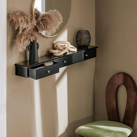 Rootz Wall Mounted Shelf - Floating Shelf - Storage Rack - MDF Material - Modern Design - 93cm x 10cm x 15cm