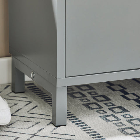 Rootz Shoe Storage Cabinet - Shoe Organizer - Shoe Rack - Space-saving Design - Dimensions: 60x52x24cm - Holds Up to 113kg