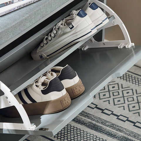 Rootz Shoe Storage Cabinet - Shoe Organizer - Shoe Rack - Space-saving Design - Dimensions: 60x52x24cm - Holds Up to 113kg