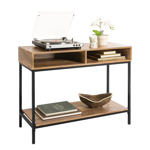Rootz Modern Console Table - Sofa Table - Hall Table - MDF and Metal Construction - Spacious Storage - Versatile Use - 100cm x 80cm x 40cm