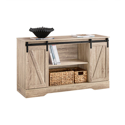 Rootz Multi-Use Storage Cabinet - Versatile Closet - Sliding Doors - Customizable Shelves - 120x70x39cm - Ideal for Kitchen, Living Room, or Study