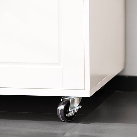 Rootz Microwave Kitchen Cabinet - Storage Cupboard - Pantry Organizer - MDF - Adjustable Shelf - 88.5cm x 89cm x 40cm