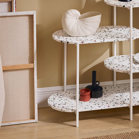 Rootz Console Table - Entryway Table - Hallway Table - Open Storage Space - 120cm x 86cm x 40cm - MDF (E1) - Metal Frame