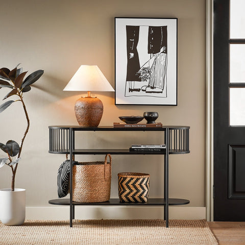 Rootz Console Table - Entryway Table - Sofa Table - Durable & Stable - 110x76x39cm