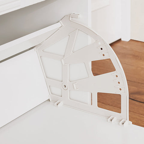 Rootz MDF Shoe Cabinet - Shoe Storage - Shoe Organizer - Anchors to Wall for Safety - 59x115x40cm