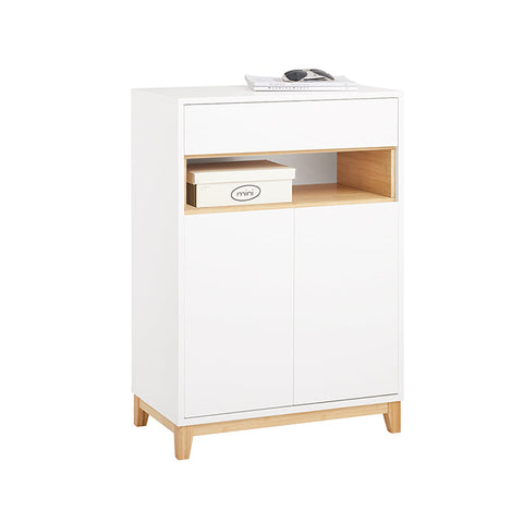 Rootz Modern Shoe Cabinet - Footwear Organizer - Storage Unit - Adjustable Shelves - 60x85x34cm Dimensions