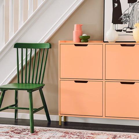Rootz Shoe Cabinet - Footwear Organizer - Storage Unit - Compact Design - Steel Frame - 100x90x19cm for Stability & Convenience