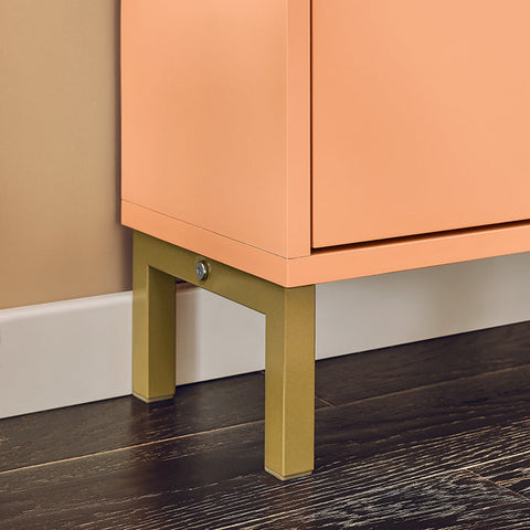 Rootz Shoe Cabinet - Footwear Organizer - Storage Unit - Compact Design - Steel Frame - 100x90x19cm for Stability & Convenience
