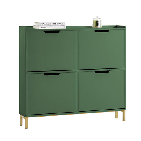 Rootz Shoe Storage Cabinet - Shoe Organizer - Shoe Rack - Space-Saving Design - 100x90x19cm