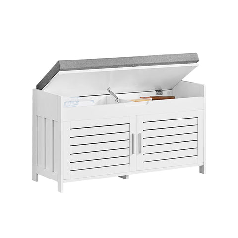Rootz Shoe Storage Bench - Entryway Bench - Hallway Organizer - Adjustable Shelves - Extra Seating - Compact Design - 90cm x 50cm x 33cm