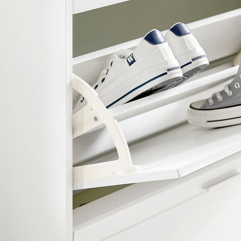 Rootz Shoe Cabinet Tipper - Shoe Storage - Shoe Organizer - Compact Design - Versatile Storage - Durable MDF & PB Material - 120cm x 111cm x 26cm