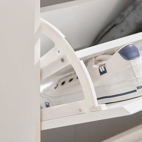 Rootz Shoe Cabinet Tipper - Shoe Organizer - Shoe Storage - Space-Saving Design - Wall-Mountable - Versatile Storage - 71cm x 118cm x 24cm