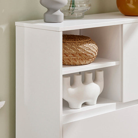 Rootz Shoe Cabinet Tipper - Shoe Organizer - Shoe Storage - Space-Saving Design - Wall-Mountable - Versatile Storage - 71cm x 118cm x 24cm